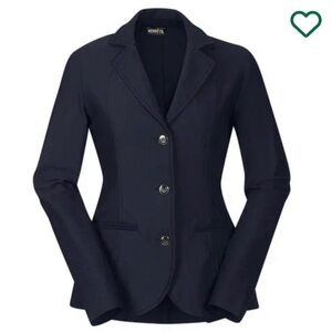 Kerrits Stretch Show Competitor Coat Riding Jacket 3 Button Fitted Black Small